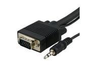 Fosmon VGA SVGA UXGA Monitor Cable with 3.5mm Audio Male to Male 25ft