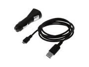 Fosmon 2 in 1 Sync Charge USB Travel Kit USB Cable Car Adapter
