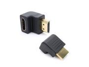 Fosmon HDMI Right Angle Male to Female Adapter 2 Pack