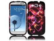 Fosmon Crystal Design Case for Samsung Galaxy S III i9300 ATT SGH i747 Verizon SGH i535 T mobile SGH T999 Sprint SPH L710 Colorful Hearts