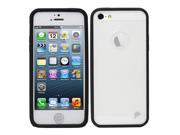 Fosmon HYBO Series Hybrid PC TPU Case for Apple iPhone 5 5S Black Clear