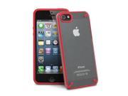 GreatShield Radiant TPU Protector Case Cover Skin for Apple iPhone 5 5S Red Clear