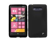 Fosmon Durable S Shape TPU Protector Case Cover Skin for Nokia Lumia 820 Black