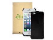 GreatShield Vertical Flip Leather Protector Case Cover for Apple iPhone 5 5S Black