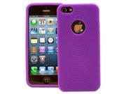 Fosmon JEL Series Soft Silicone Skin Case for Apple iPhone 5 5S Purple