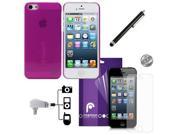 Fosmon SLIM Series Ultra Thin Crystal Case 6 in 1 Bundle for Apple iPhone 5