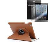 Fosmon 360 Degree Revolving Case 3 in 1 Bundle for the New Apple iPad 3 4