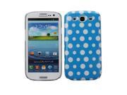 Fosmon Snap On Hard Crystal Design Case Cover for Samsung Galaxy S3 S III - Blue with White Polka Dots Fosmon Snap On Hard Crystal Design Case Cover for Samsung Galaxy S3 S III - Blue with White Polka Dots