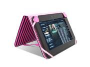 GreatShield Youth Series Flipbook Carrying Case w Straps Stand for Amazon Kindle Fire HD 7 Pink