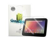 GreatShield Ultra Smooth Clear Screen Protector Film for Google Nexus 10 by Samsung 3 Pack