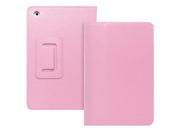 Fosmon OPUS Series Leather Card Holder Folio Case with Stand Sleep Wake Function for Apple iPad Mini 7.9 Tablet Pink