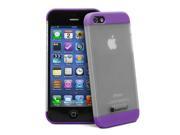 GreatShield GUARDIAN Series Slide Hard Shell for Apple iPhone 5 5S Purple Clear