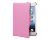 GreatShield VANTAGE Series Ultra Slim Leather Folio Case w Stand Hand Strap for Apple iPad Mini Pink