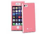 GreatShield FUSION Series Shock Proof Slim Case for Apple iPhone 5 Pink White
