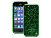 Fosmon DURA Series Multi Circle Design TPU Case for Apple iPhone 5 5S Clear Green