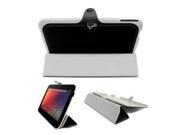 Fosmon OPUS Series Leather Slim Case Folio Cover with Multi Angle Stand for Google Nexus 10 inch Tablet Black
