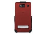 Seidio Surface Case with Metal Kickstand and Holster Combo for Motorola Droid Razr Maxx HD Retail Packaging Red Garnet