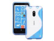 Fosmon HYBO SK Series PC TPU Hybrid Kickstand Case for Nokia Lumia 620 Blue