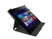 GreatShield VANTAGE Series Leather Case Slim Folio Cover with Multi Angle Stand for ASUS VivoTab RT TF600T Black
