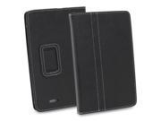 GreatShield TOME Series Slim Fit Leather Case Folio Cover with Stand for Asus MeMO Pad ME172V Black