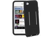 Fosmon Silicone Sport Gym and Running Armband Case Cover for iPod Touch 4 4G 4th Gen Black