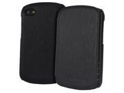 GreatShield SHIFT LX Leather Flip Cover Case for Blackberry Q10 Black