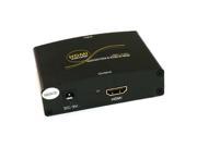 Fosmon VGA R L Stereo Audio to HDMI Converter w DC Adapter