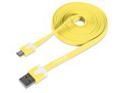 Fosmon Vivid Series Flat Tangle Free Micro USB Cable for Samsung Galaxy and Other Micro USB Compatible Devices 6 ft