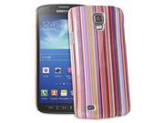 Fosmon SLIM Series Bright Stripes Hard Back Cover Case for Samsung Galaxy S4 Active I9295 Coloful Stripes