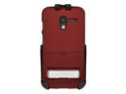 Seidio SURFACE Case with Metal Kickstand and Holster Combo for use with Motorola Moto X Combo Pack Retail Packaging Garnet Red