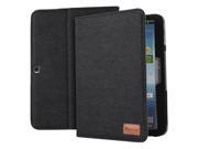 GreatShield Vantage Denim Fabric Case with Stand Sleep Wake Function for Samsung Galaxy Tab 3 10.1 Black