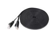 Fosmon Cat6 Network Ethernet Patch Flat Cable 25 Feet Black