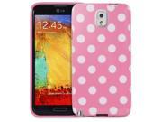 Fosmon DURA POLKA Series Polka Dot Flexible TPU Cover for Samsung Galaxy Note 3 Note III