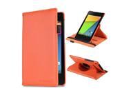 Fosmon GYRE Series Revolving Leather Case with Stylus Slot and Sleep Wake function for Google Nexus 7 FHD 2nd Generation 2013