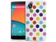 Fosmon DURA POLKA Series Polka Dot Design TPU Case Cover for Google Nexus 5