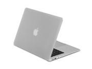 GreatShield GLAZY Frosted Matte Rubberized Snap On Case for Apple MacBook Air 11 inch A1370 and A1465 White