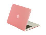 GreatShield GLAZY Frosted Matte Rubberized Snap On Case for Apple MacBook Air 11 inch A1370 and A1465 Pink