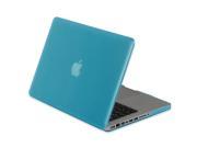 GreatShield GLAZY Frosted Matte Rubberized Snap On Case for Apple MacBook Pro 13 inch A1278 Blue