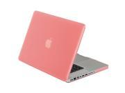GreatShield GLAZY Frosted Matte Rubberized Snap On Case for Apple MacBook Pro 15 inch A1286 Pink
