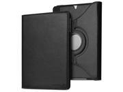 Fosmon Apple iPad Air 5th gen GYRE Series 360 Degrees Revolving Leather Smart Case Cover with Auto Sleep Wake Function Black