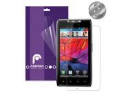 Fosmon Crystal Clear Screen Protector Shield for Motorola Droid Razr Razr Maxx 3 Pack