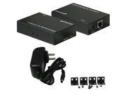 Fosmon HDMI Extender Adapter Over 1 Single Cat5e 6 Up to 150 Feet 1080p Extension Cable