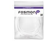 Fosmon White Cat5e Ethernet LAN Network Cable Male to Male 25ft