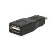 USB Micro B M to USB A F Adapter Black Color