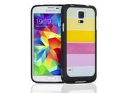Fosmon HYBO FENDER Hybrid Polycarbonate and thermoplastic polyurethane Case for Samsung Galaxy S5 Black Rainbow