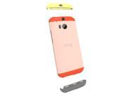 HTC Double Dip Case for HTC One M8 Orange Light Peach Orange