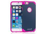 Fosmon HYBO DUOC Detachable Hybrid Dual Layer PC Silicone Case for Apple iPhone 6 4.7 Pink Silicone Navy Blue PC