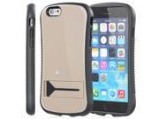 GreatShield GUARDIAN PC TPU Hybrid Case with Kickstand for Apple iPhone 6 4.7 Champagne Gold Black