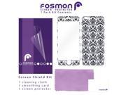 Fosmon DAMASK Skin Decal with Screen Protector for Apple iPhone 6 6s 4.7 Black