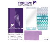 Fosmon CHEVRON SOLID Skin Decal with Screen Protector for Apple iPhone 6 Plus 6s Plus 5.5 Teal